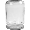 Creativ Company Glasdose, H: 11 cm, T 7,5 cm, 370 ml, transparent, 6 Stück 1 Box