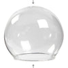 Creativ Company Glockenglas ohne Sockel, D 8 cm, Lochgröße 5 cm, transparent, 4 Stück 1 Box