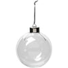 Creativ Company Glasornamente, H: 8,9 cm, T 7,9 cm, transparent, 6 Stück 1 Box