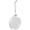 Creativ Company Flachglas-Weihnachtskugel, D 8 cm, Dicke 2,1 cm, 6 Stück 1 Box