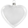 Creativ Company flaches Glasherz, H: 9 cm, B: 7,8 cm, Dicke 2,1 cm, 6 Stück 1 Box