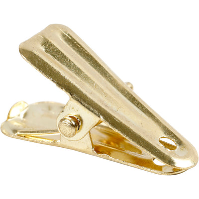Creativ Company Dekoklammern, L: 27 mm, B: 14 mm, Gold, 10 Stück 1 Box