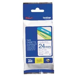 Etikettenband Brother tze253 blau, weiß 24mmx8m