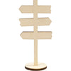 Kreativfirma Holzplattenpfeile zu Fuß, 12 cm