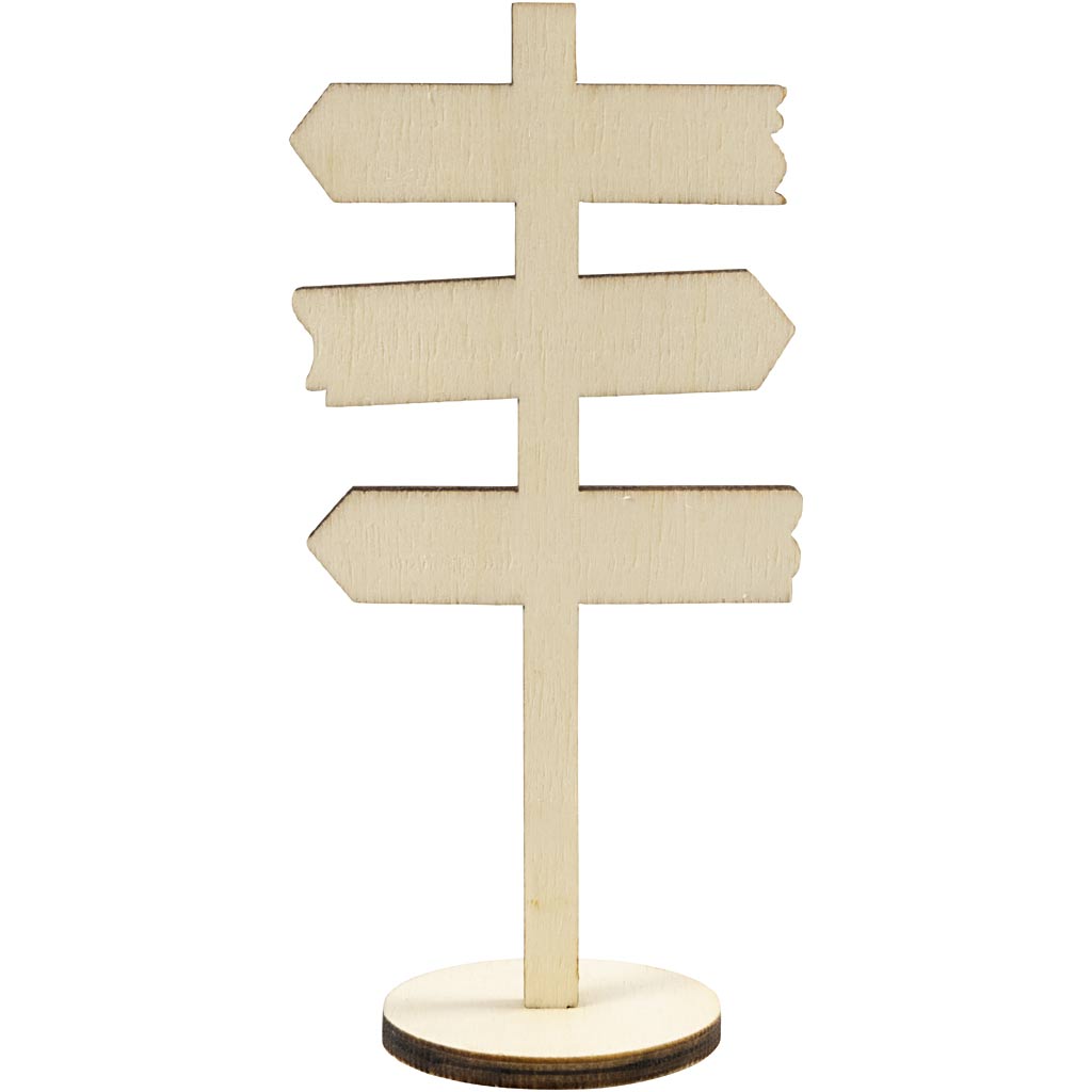 Kreativfirma Holzplattenpfeile zu Fuß, 12 cm