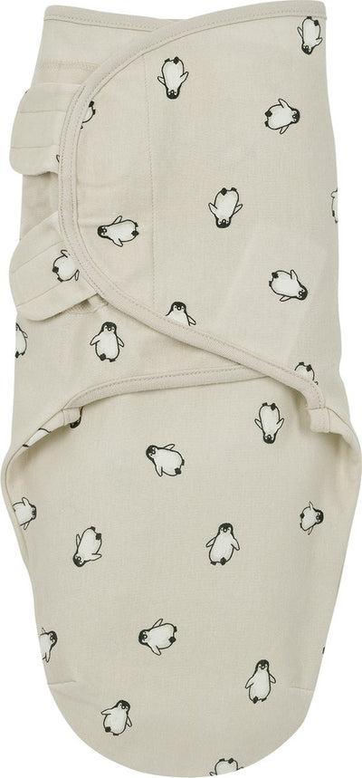 Meyco Baby-Pinguin-Wickeldecke – weicher Sand – 4–6 Monate – 1,0 Tog