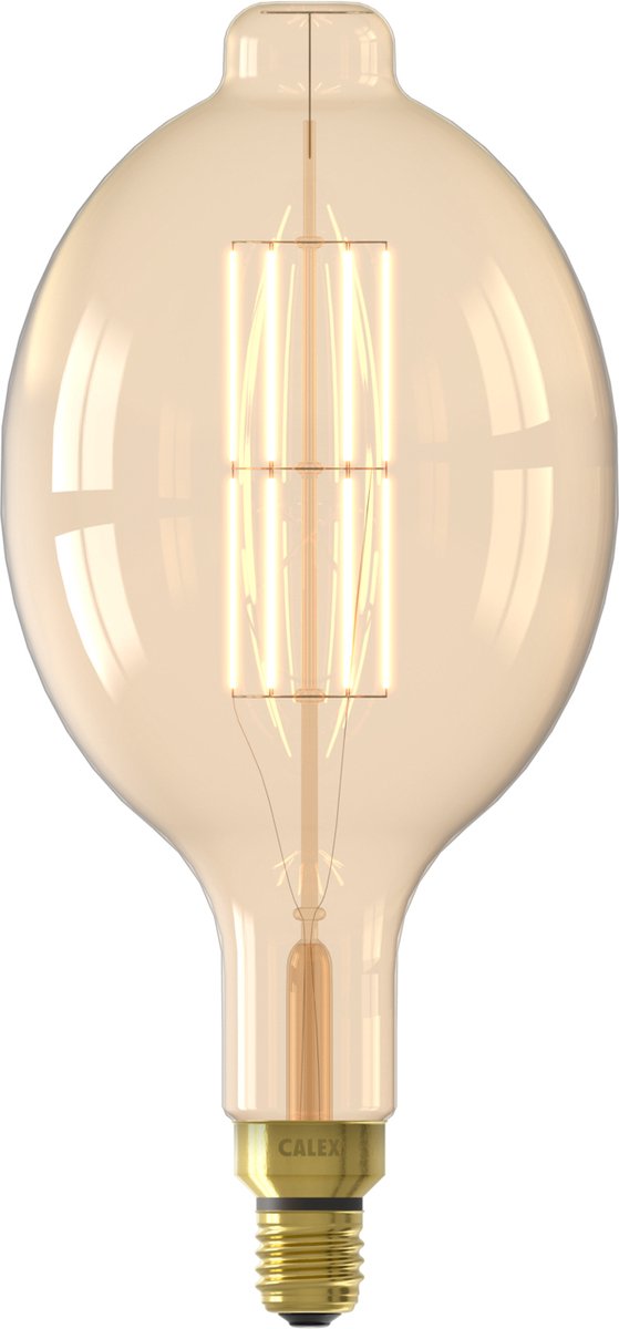 Calex Colosseum XXL Gold – E27-LED-Lampe – dimmbare Filament-Lichtquelle – 10,5 W – warmweißes Licht