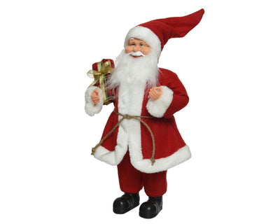 Decoris Statue Weihnachtsmann rot 30cm