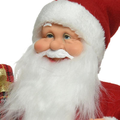 Decoris Statue Weihnachtsmann rot 30cm