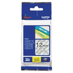 Etikettenband Brother tze131 12mmx8m schwarz transparent