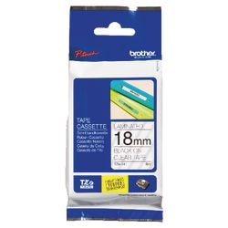 Etikettenband Brother tze141 18mmx8m schwarz transparent