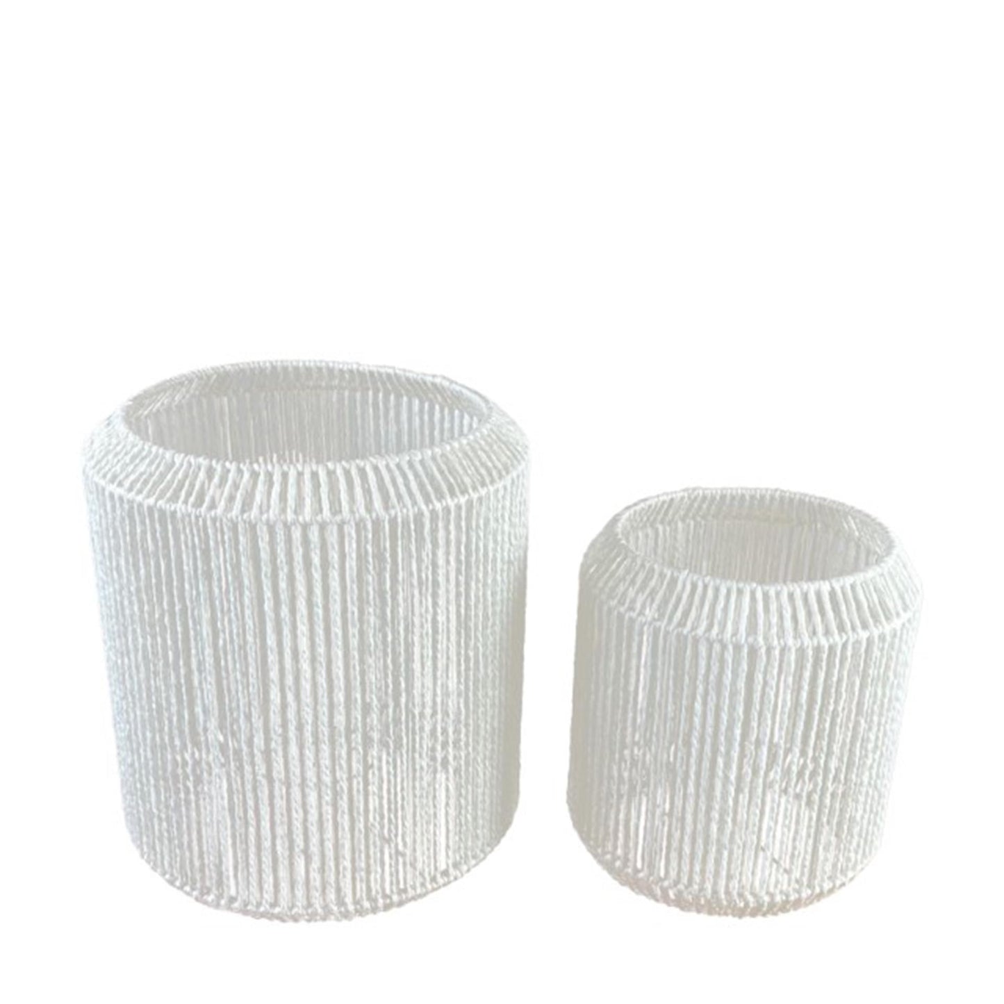 Dijk Natural Collections Laternenset 2-teilig H30 und H40cm weiß