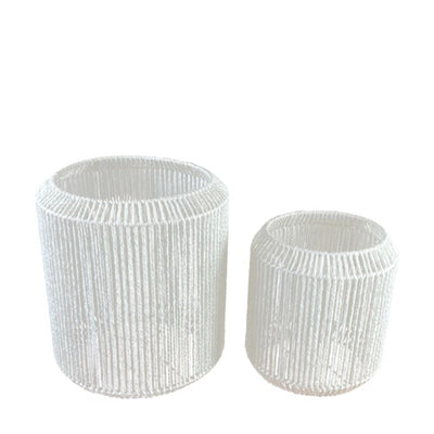 Dijk Natural Collections Laternenset 2-teilig H30 und H40cm weiß