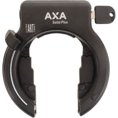 AXA Solid Rahmenschloss - hochwertiges Rahmenschloss, extra breite Öffnung, ART 2 Sterne, schwarz - 58mm