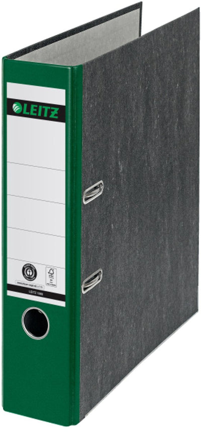 Leitz 180° Ordner Cloudy A4 – 80 mm – 100 % recycelt – grün – 3 Stück