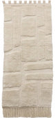 Wandschild aus der HD-Kollektion, Blöcke aus Baumwolle, elfenbeinfarben, 77 x 2 x 180 cm