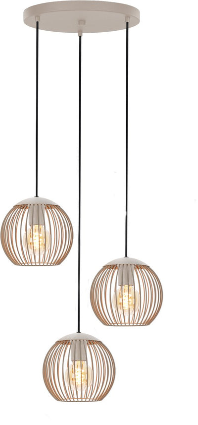 Eglo Lindero Hängelampe - E27 - ø 46,5 cm - Sandfarbe Beige