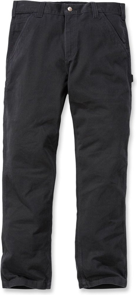 Carhartt gewaschene Twill-Latzhose B324 Schwarz-W32-L32