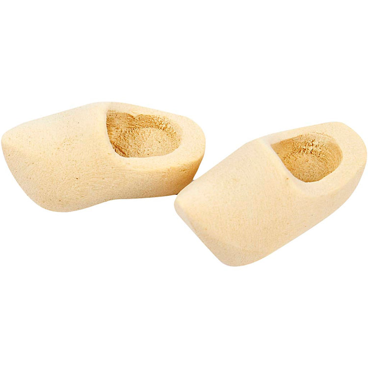 Creativ Company Holländische Holzschuhe, L: 30 mm, 2 Paar 1 Box
