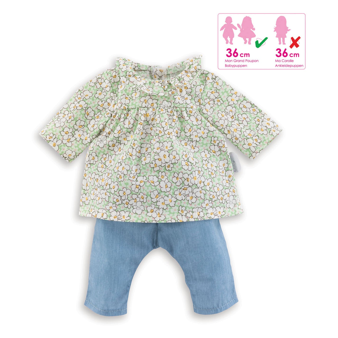 Corolle Mon Grand Poupon Puppenbluse und Broek, 36 cm