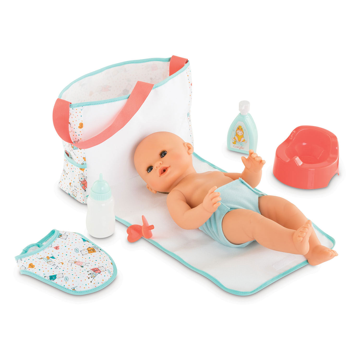 Corolle Mon Grand Poupon Dolls Duierbag mit Aufgaben