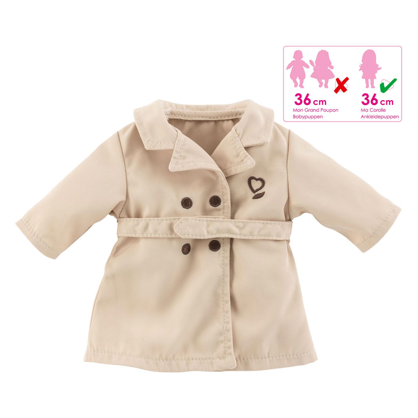 Corolle Ma Puppenjacke Beige