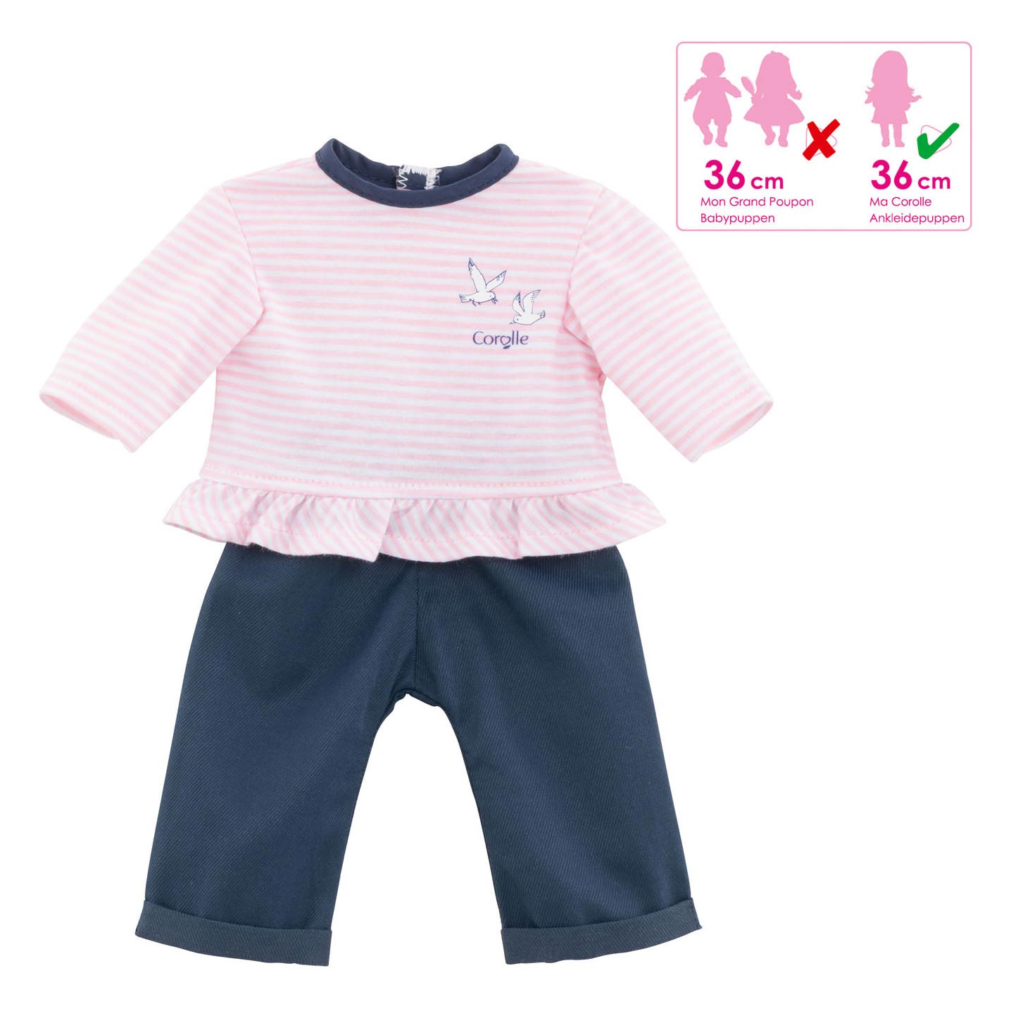 Ma Corolle - Puppenhemd mit Hosen, 36 cm