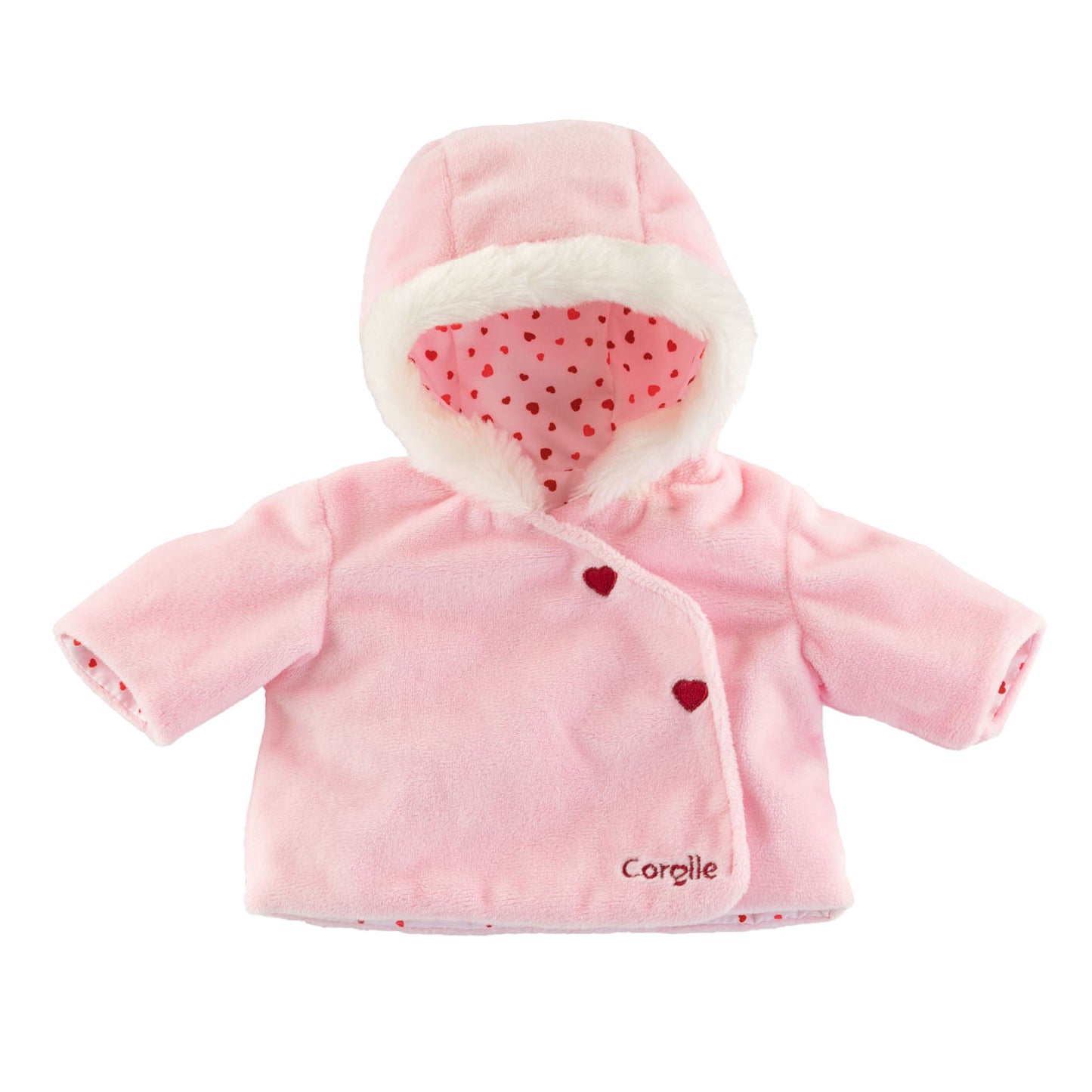 Corolle Mon Poupon Jacke Hartjes Pink, 30 cm