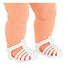 Corolle Mon Grand Poupon Sandalen weiß, 36 cm