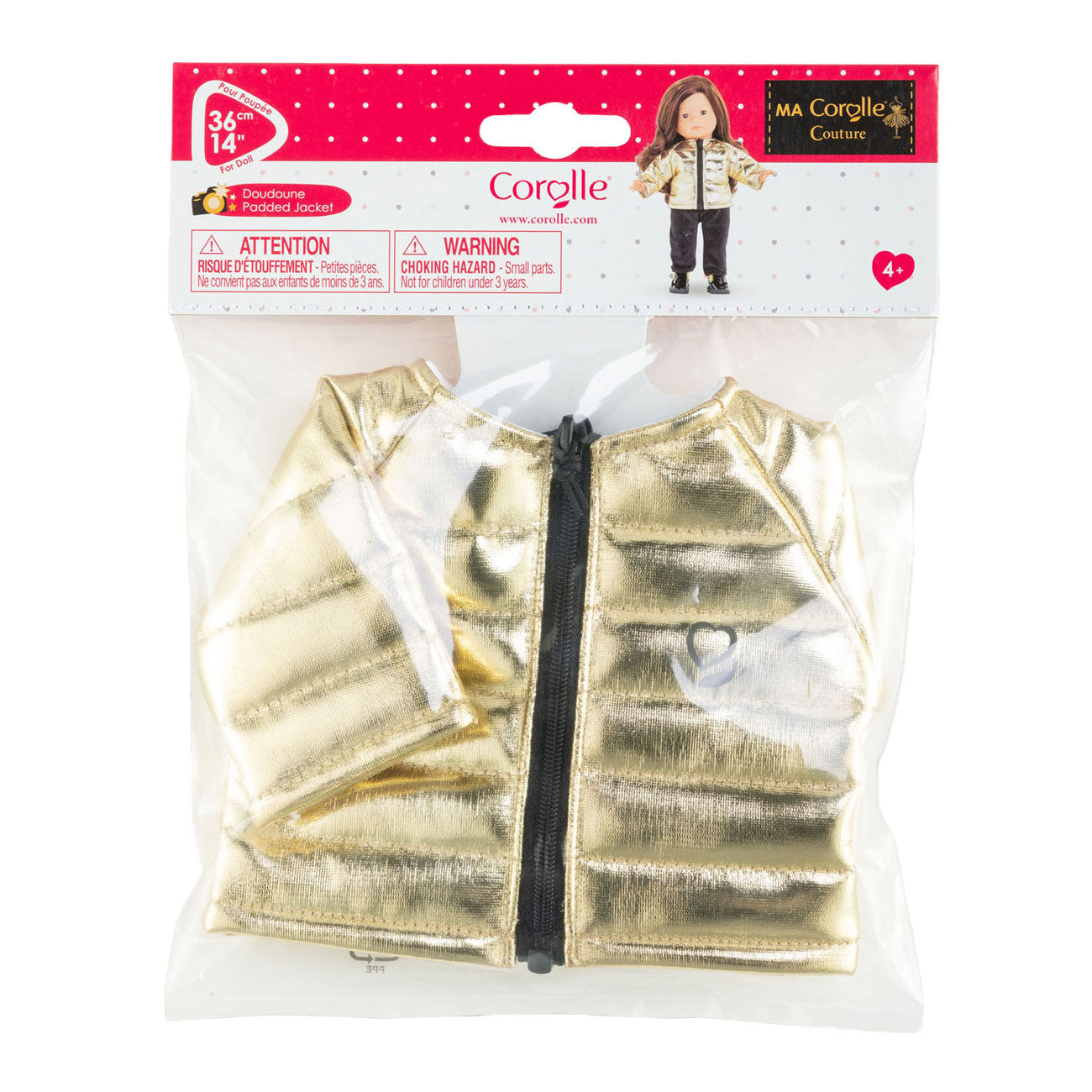 Corolle Ma steppte Jacke Couture Gold, 36 cm