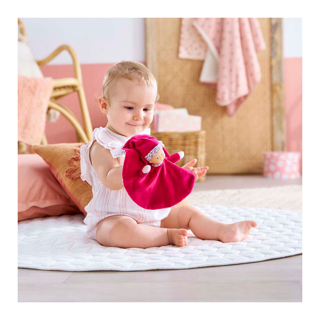 Corolle Tidoudou - Pink Grenadine Kuschelstuch, 17 cm