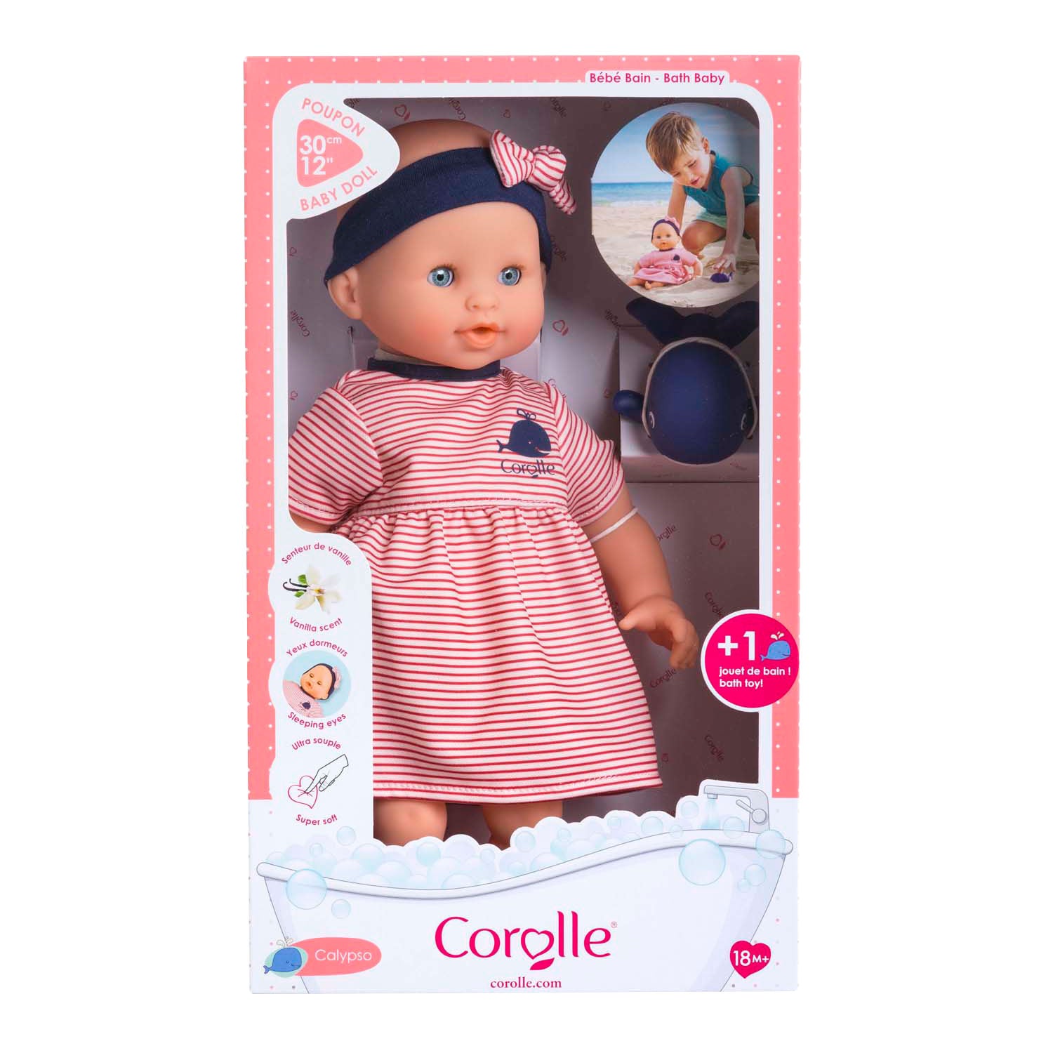Corolle Badpop Calypso - Wal, 30 cm