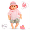 Corolle Badpop Coralie mit Gummi Ente - Bloomer, 30 cm