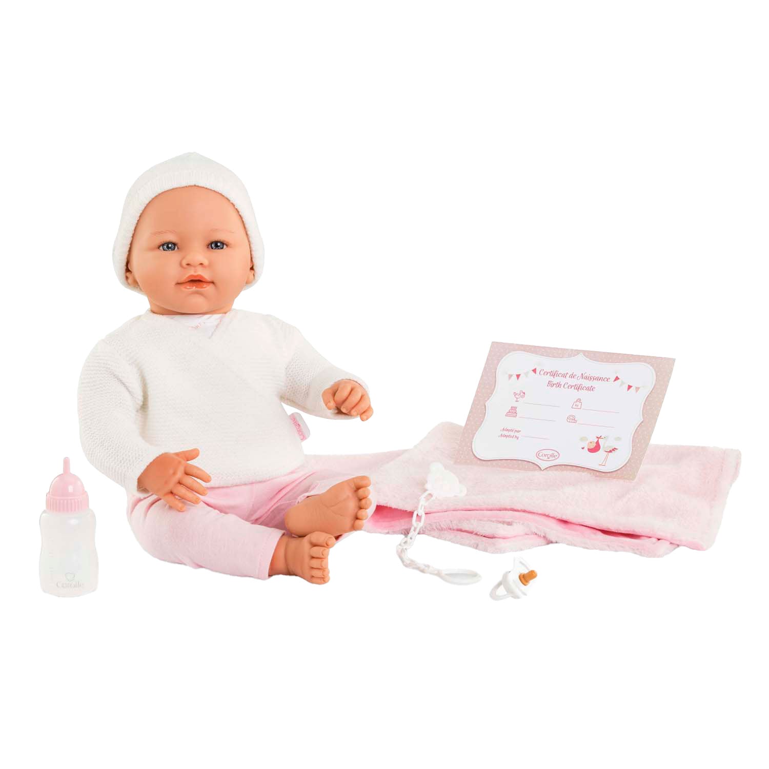 Corolle Mon Grand Babypuppe rosa 42cm - 5Stk.