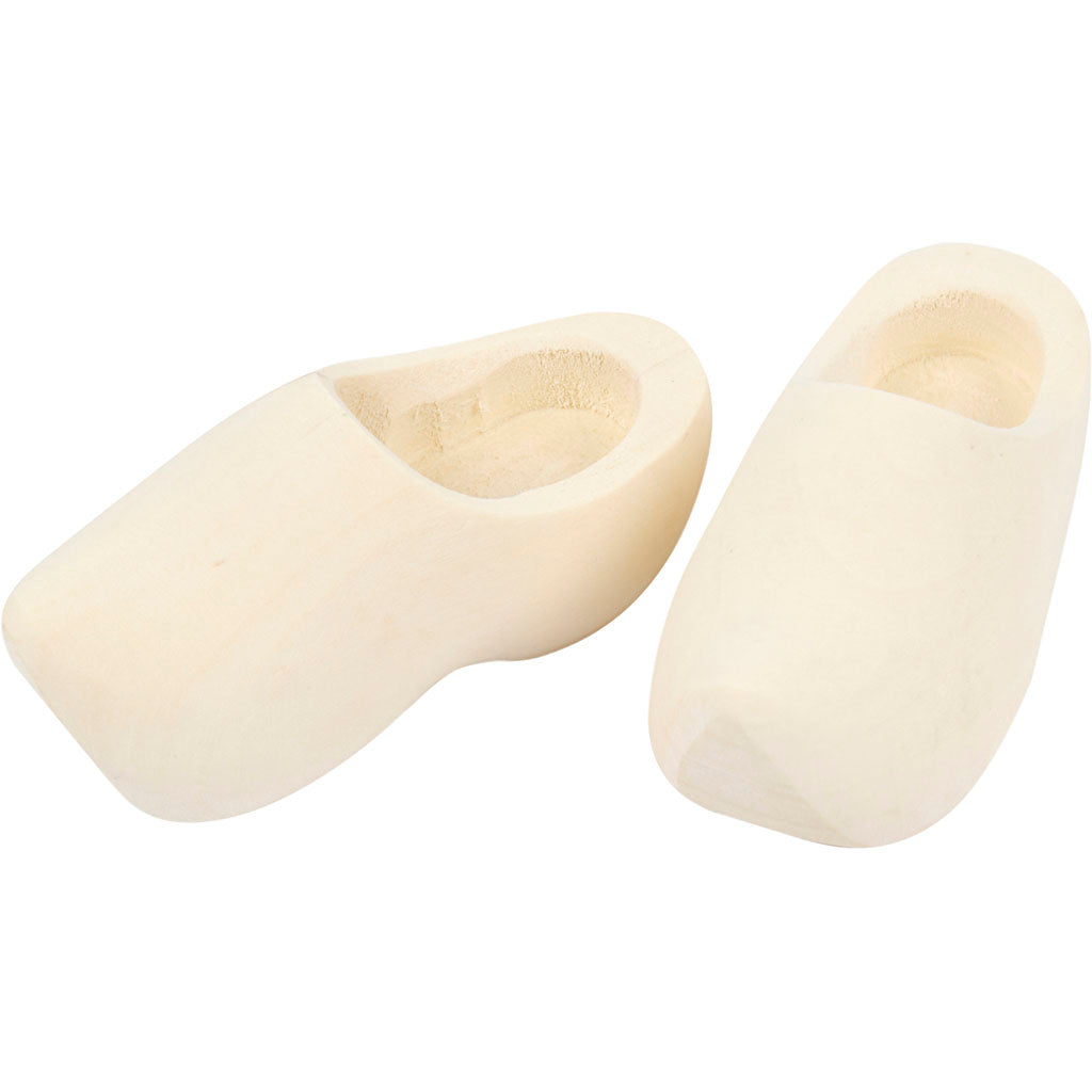 Creativ Company Holländische Holzclogs, L: 70 mm, 1 Paar