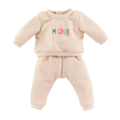 Corolle Beige Tracking -Anzug für Baby Pop, 30 cm