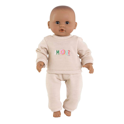 Corolle Beige Tracking -Anzug für Baby Pop, 30 cm