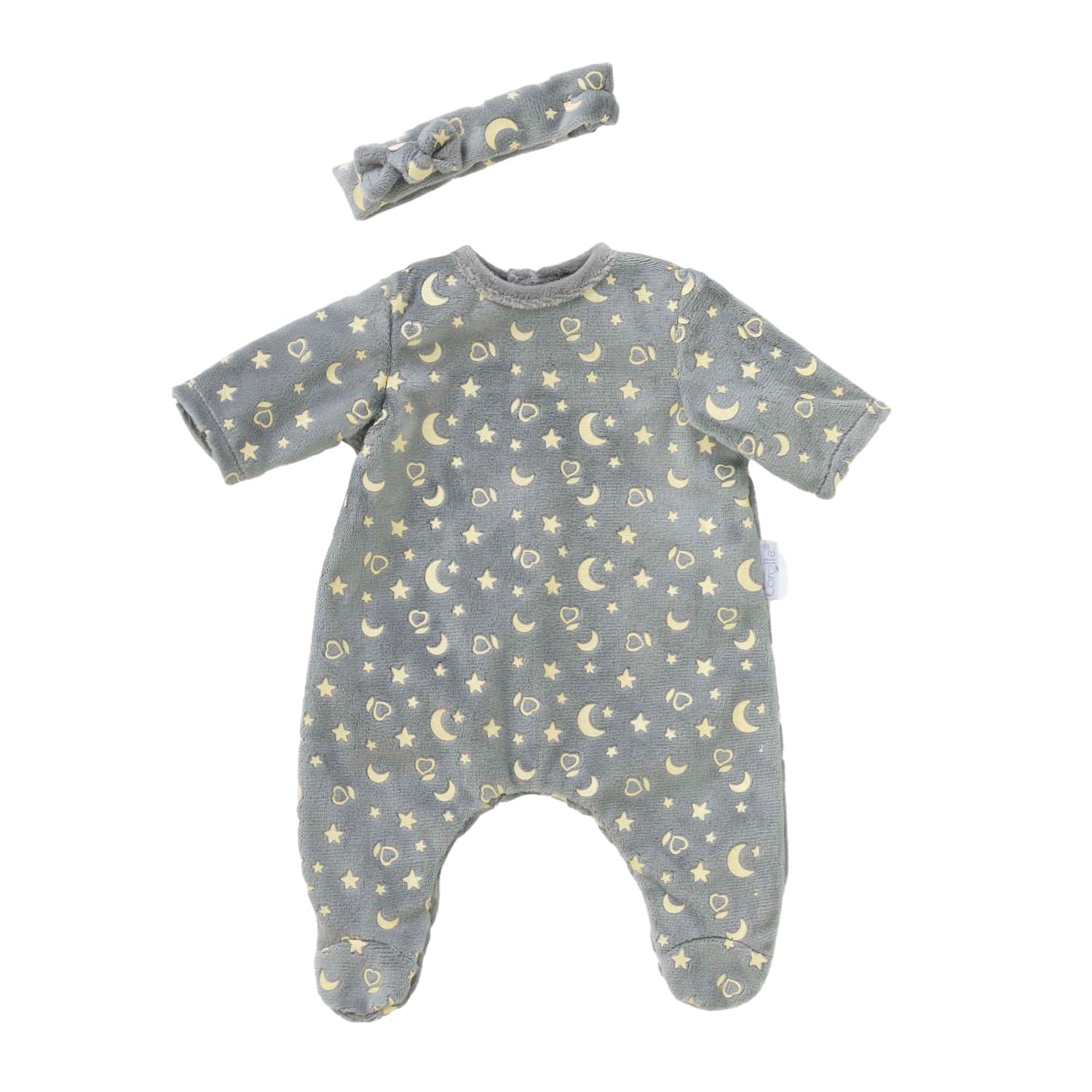 Corolle Dolls Pyjamas Glitzer im Dunkeln und Haarband, 36 cm