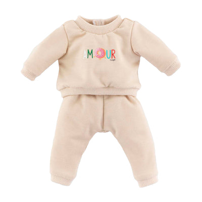 Corolle Beige Tracking -Anzug für Baby Pop, 36 cm