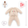 Corolle Beige Tracking -Anzug für Baby Pop, 36 cm