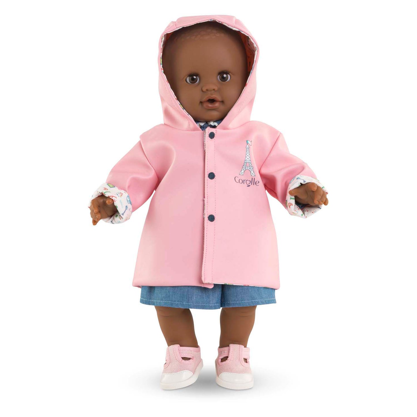 Corolle reversibler Regenmantel für Babypuppen, 36 cm