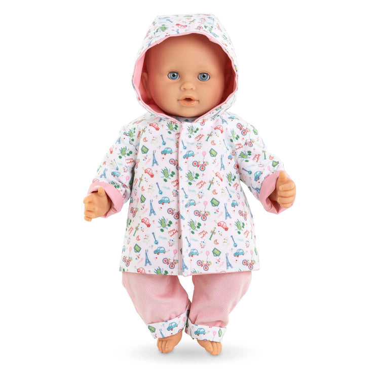 Corolle reversibler Regenmantel für Babypuppen, 36 cm