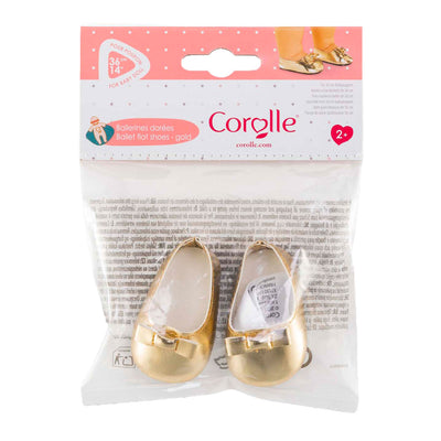 Corolle Gold Ballet Flat Schuhe für Baby Pop, 36 cm