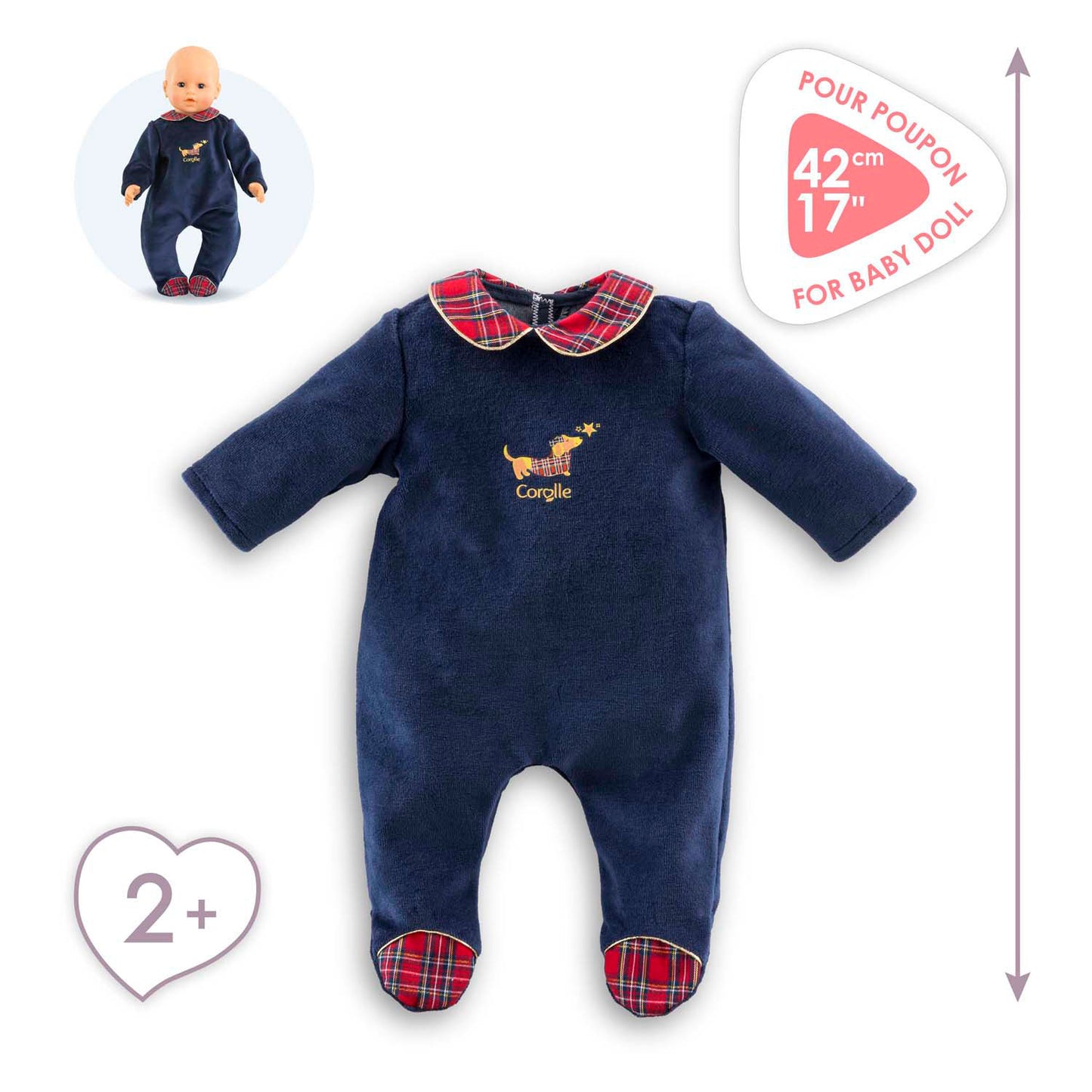 Corolle Holidays Puppen Pyjama, 42 cm