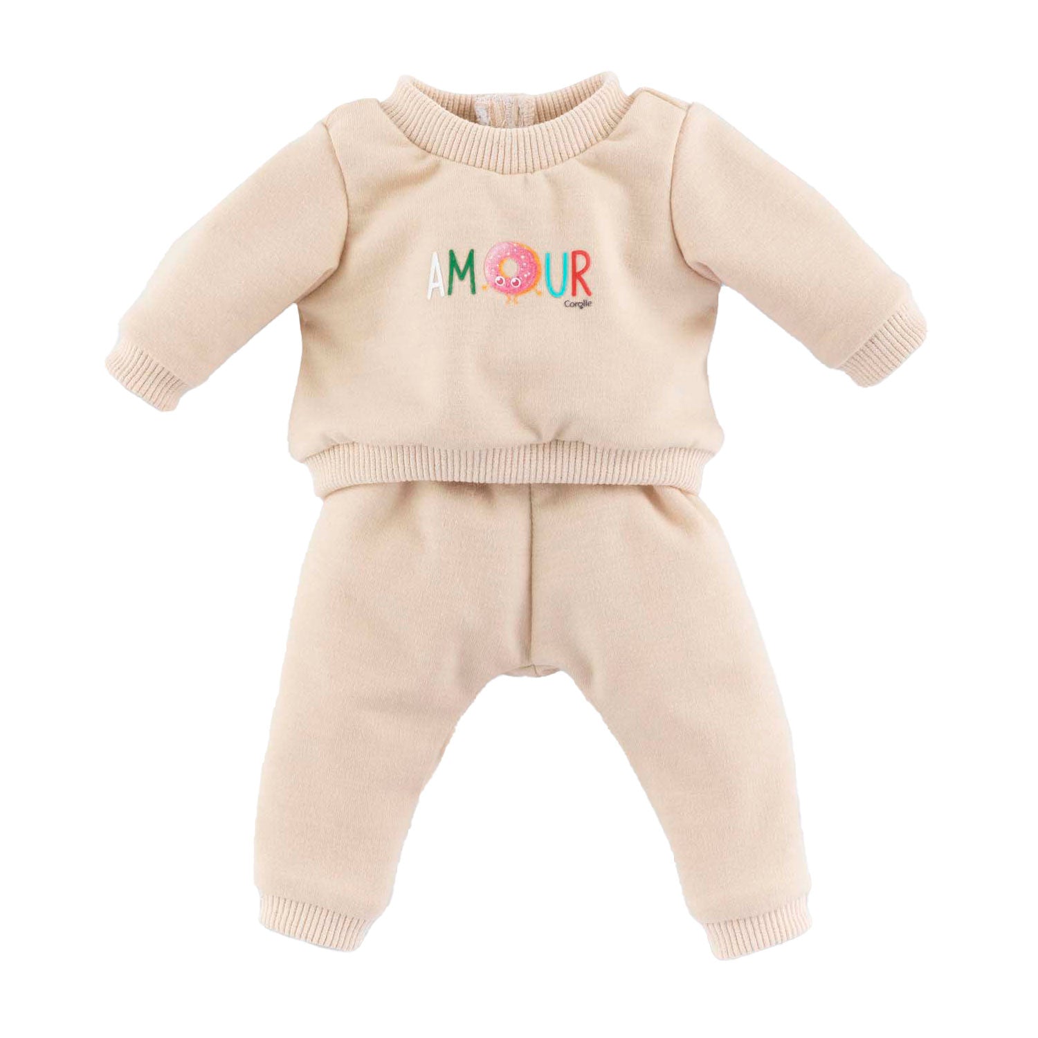 Corolle Beige Tracking -Anzug für Baby Pop, 42 cm