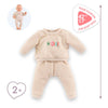 Corolle Beige Tracking -Anzug für Baby Pop, 42 cm