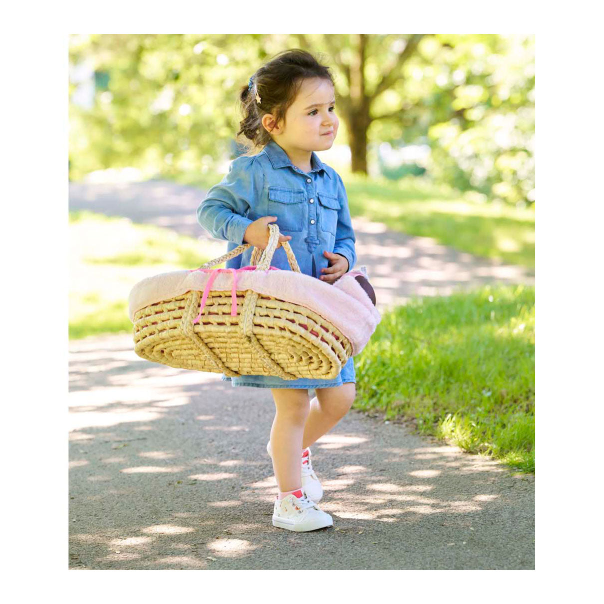 Corolle geflochtenes Korbset für Baby Pop - Plüsch