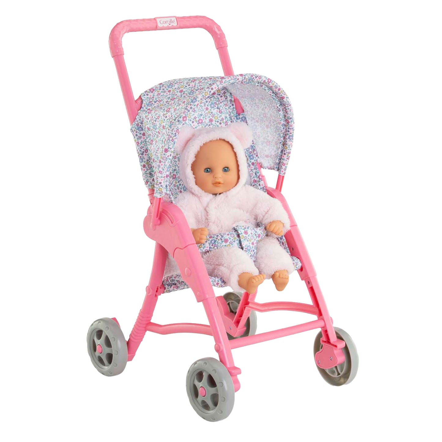 Corolle Kinderwagen Blumen für Baby Pop, 30 cm