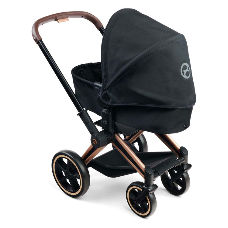 Corolle schwarzer Puppenwagen 3 in 1 für Babypuppen von 36–42 cm