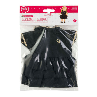 Schwarzes Corolle-Kleid für Babypop, 36 cm